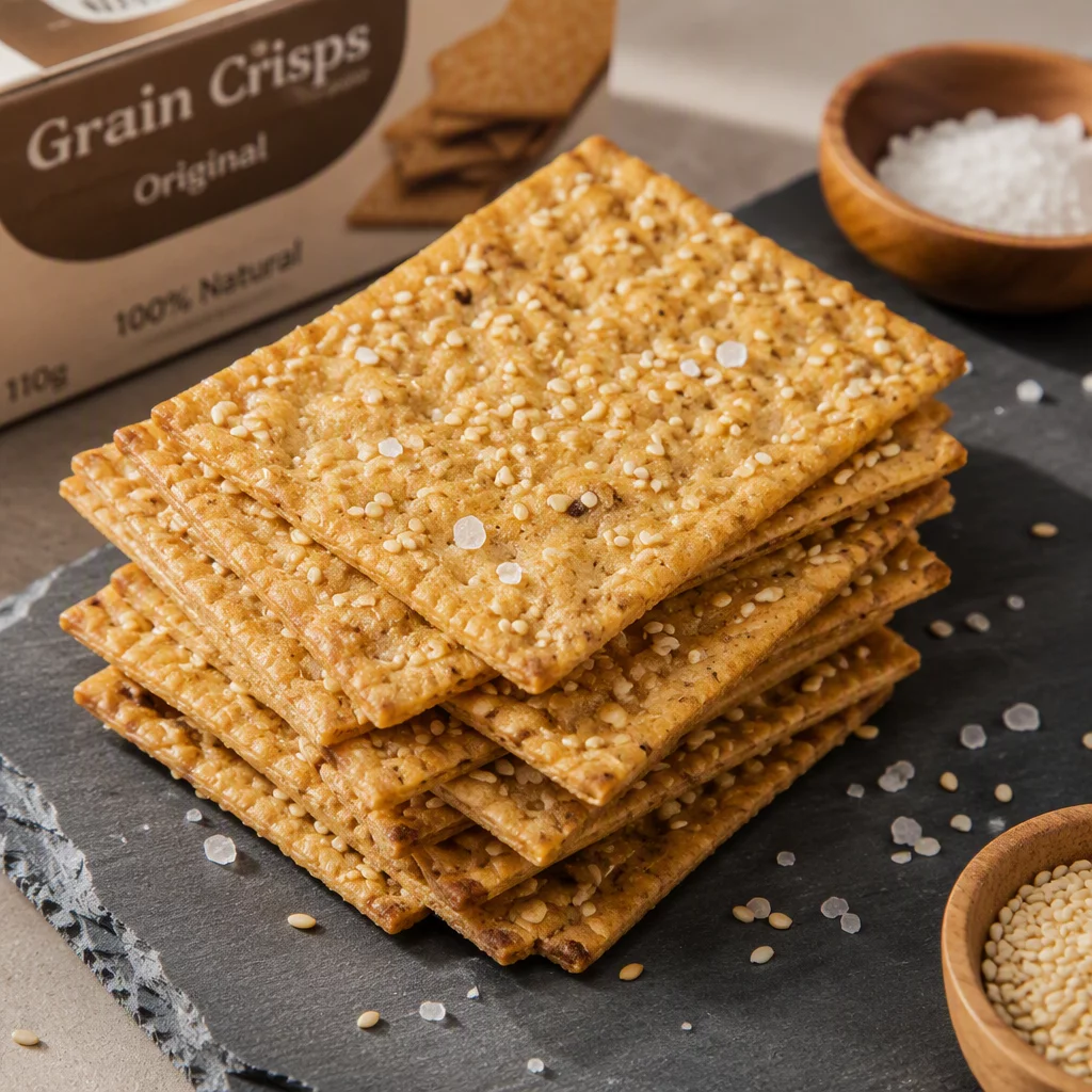 Fasace Artisan Stone-Ground Hearth Wheat & Sesame Crisps